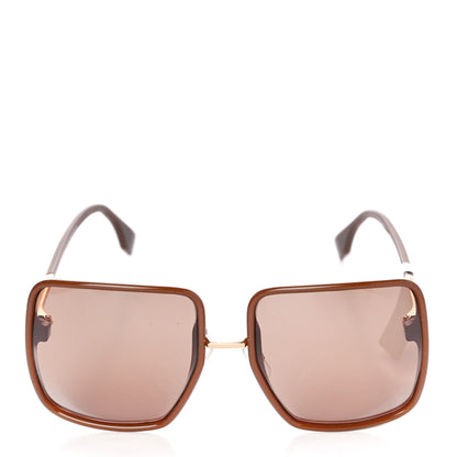 Fendi Square Sunglasses FF 0402/S Brown 4 of 7