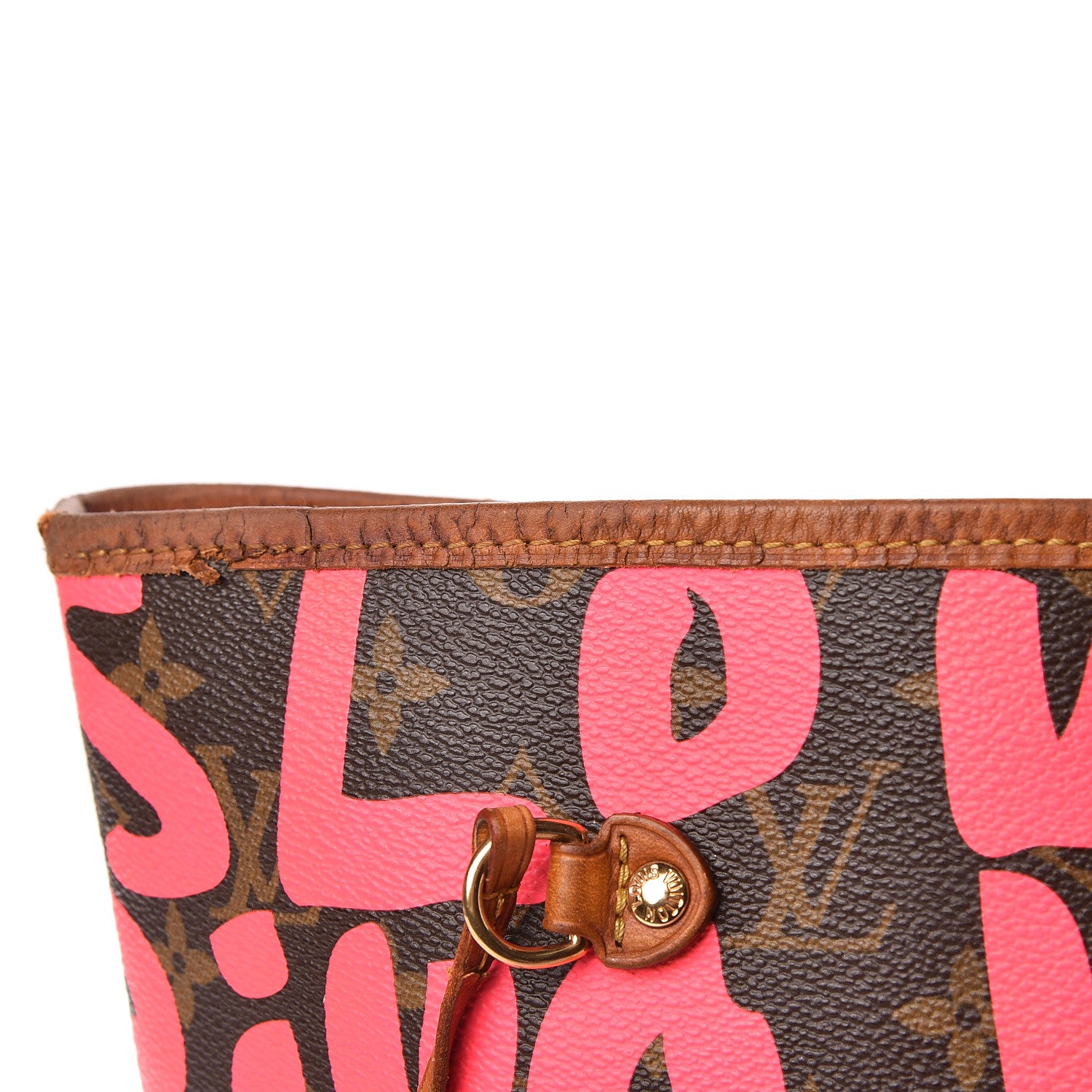 Louis Vuitton Monogram Graffiti Neverfull GM Fuchsia 12 of 18