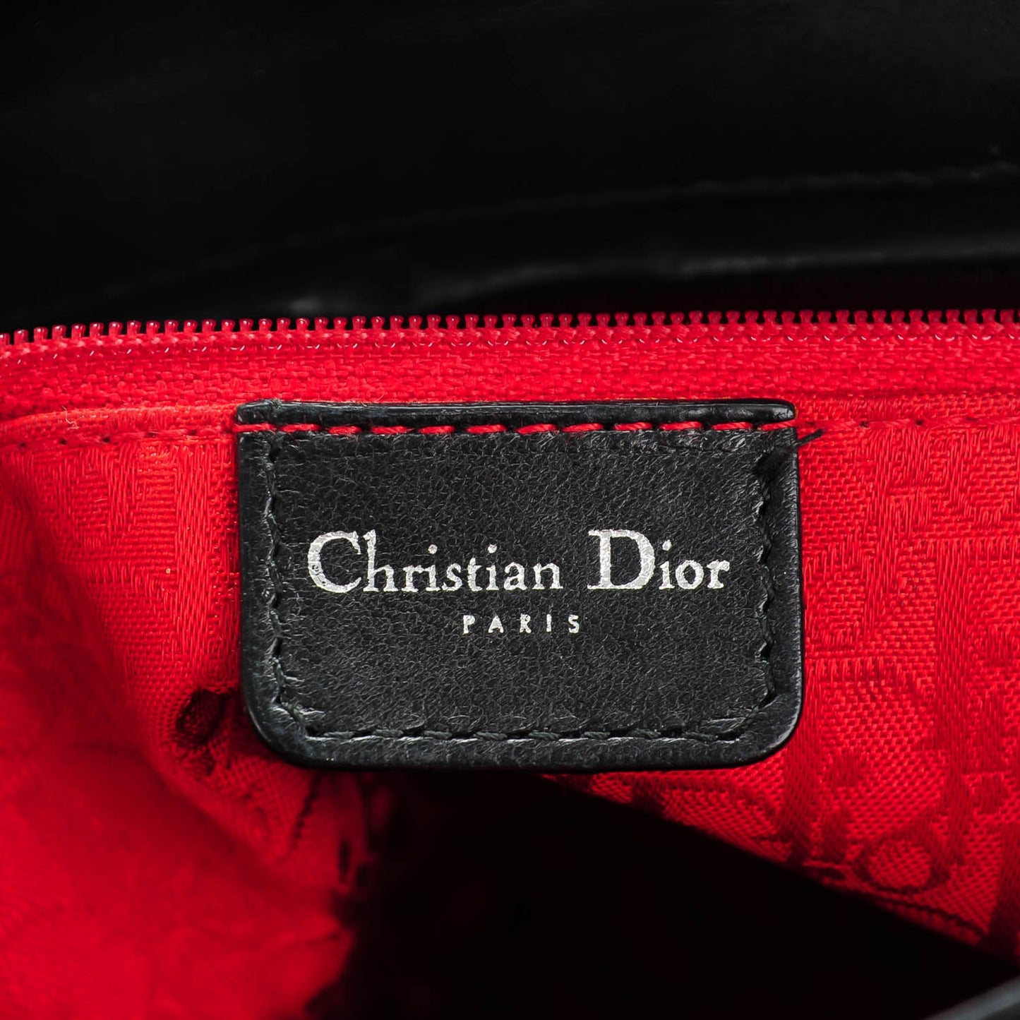 Lambskin Cannage Large Lady Dior Black