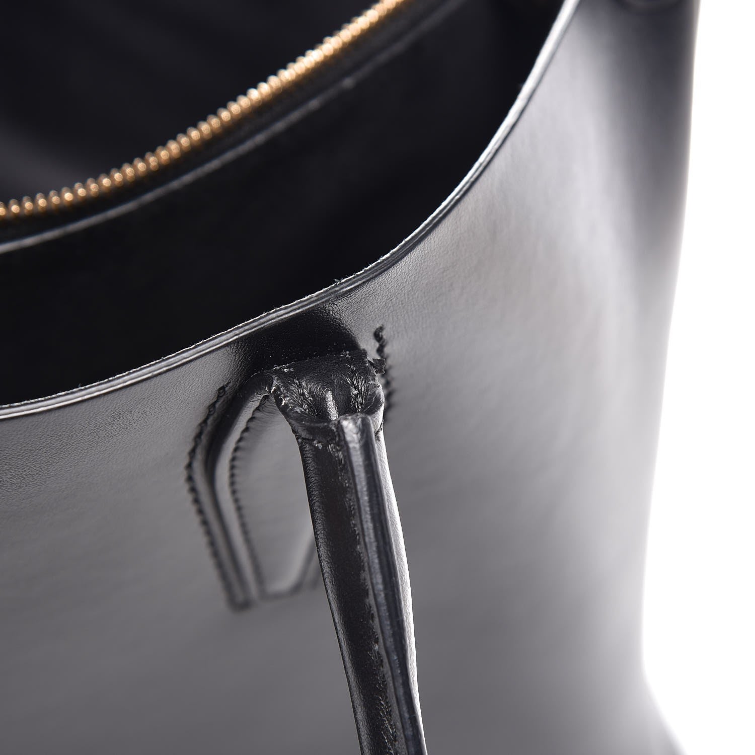 Lanvin Smooth Calfskin Medium Shopper Tote Black 9 of 9