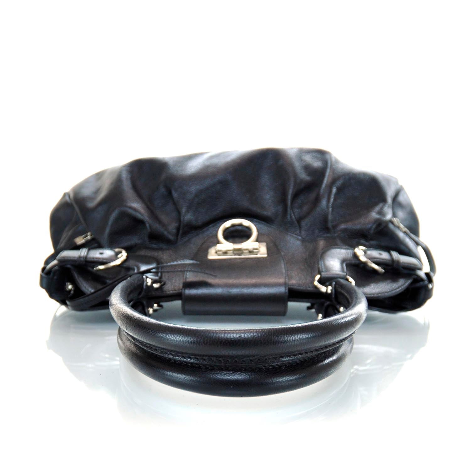 FASHIONPHILE SALVATOREFERRAGAMOLeatherMarisaBlack 4 of 10
