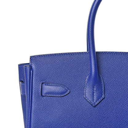 Hermes Epsom Birkin 30 Bleu Electrique 24 of 33