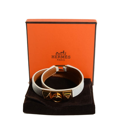 Hermes Epsom Rivale Bracelet S White 4 of 9