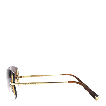 Louis Vuitton Lily Sunglasses Z0371U Brown Glitter 3 of 7