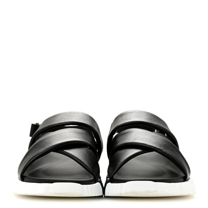 Hermes Calfskin Womens Electric Sandals 40 Black 3 of 10