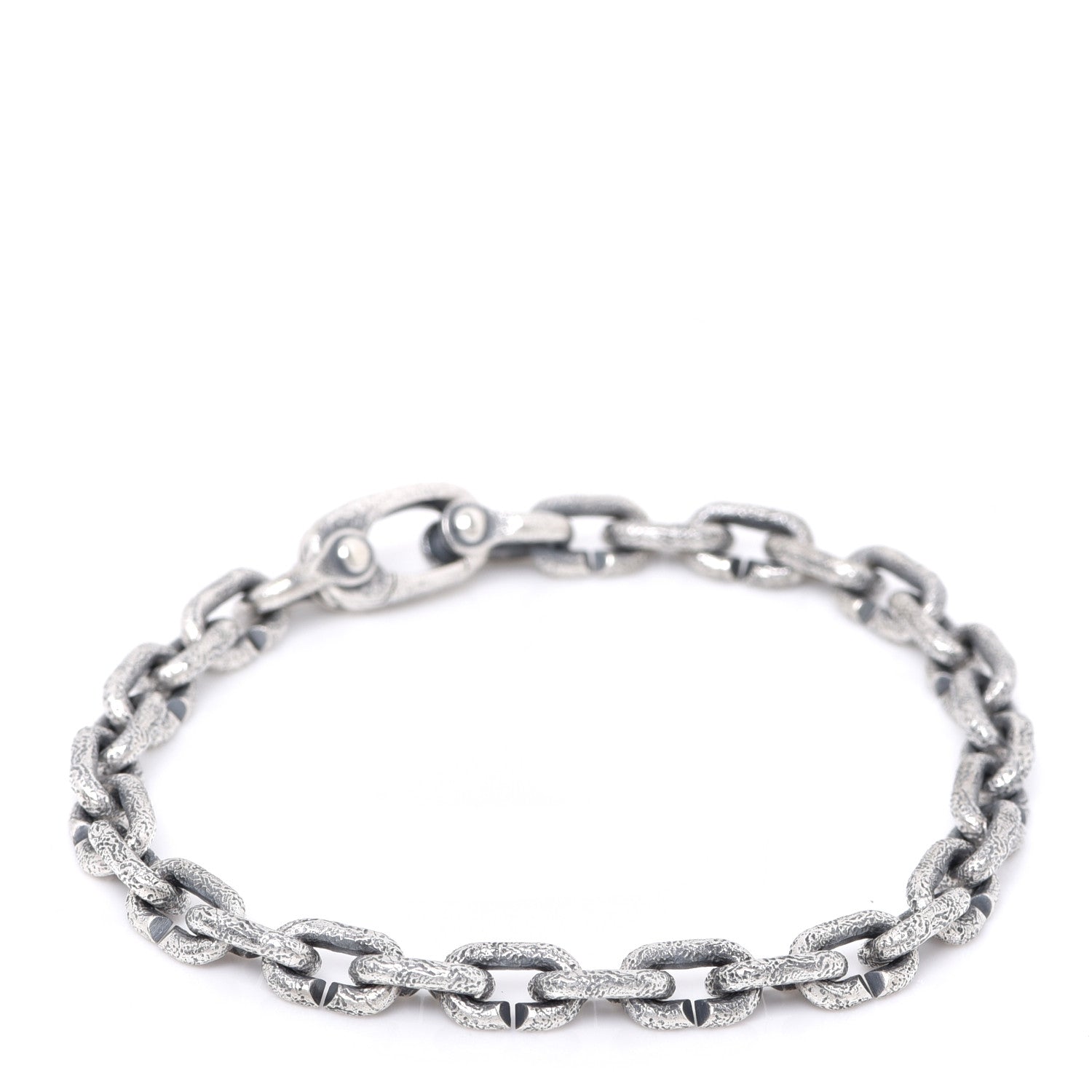 David Yurman Darkened Sterling Silver 6mm Men's Shipwreck Link Chain Bracelet 1 of 5