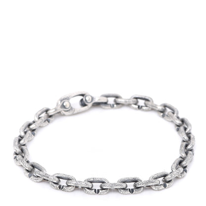 David Yurman Darkened Sterling Silver 6mm Men's Shipwreck Link Chain Bracelet 1 of 5