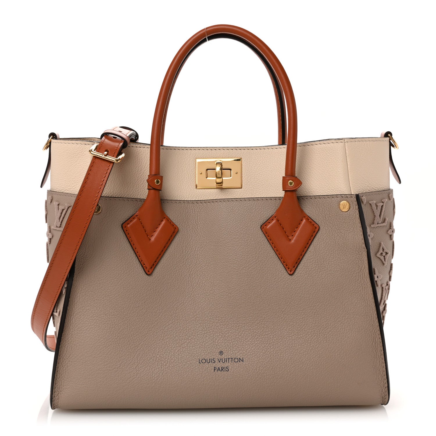Louis Vuitton Calfskin Monogram Tufting On My Side Galet 1 of 9