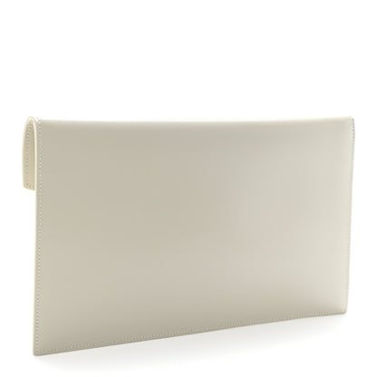 Saint Laurent Smooth Shiny Calfskin Uptown Pouch Crema Soft 3 of 8