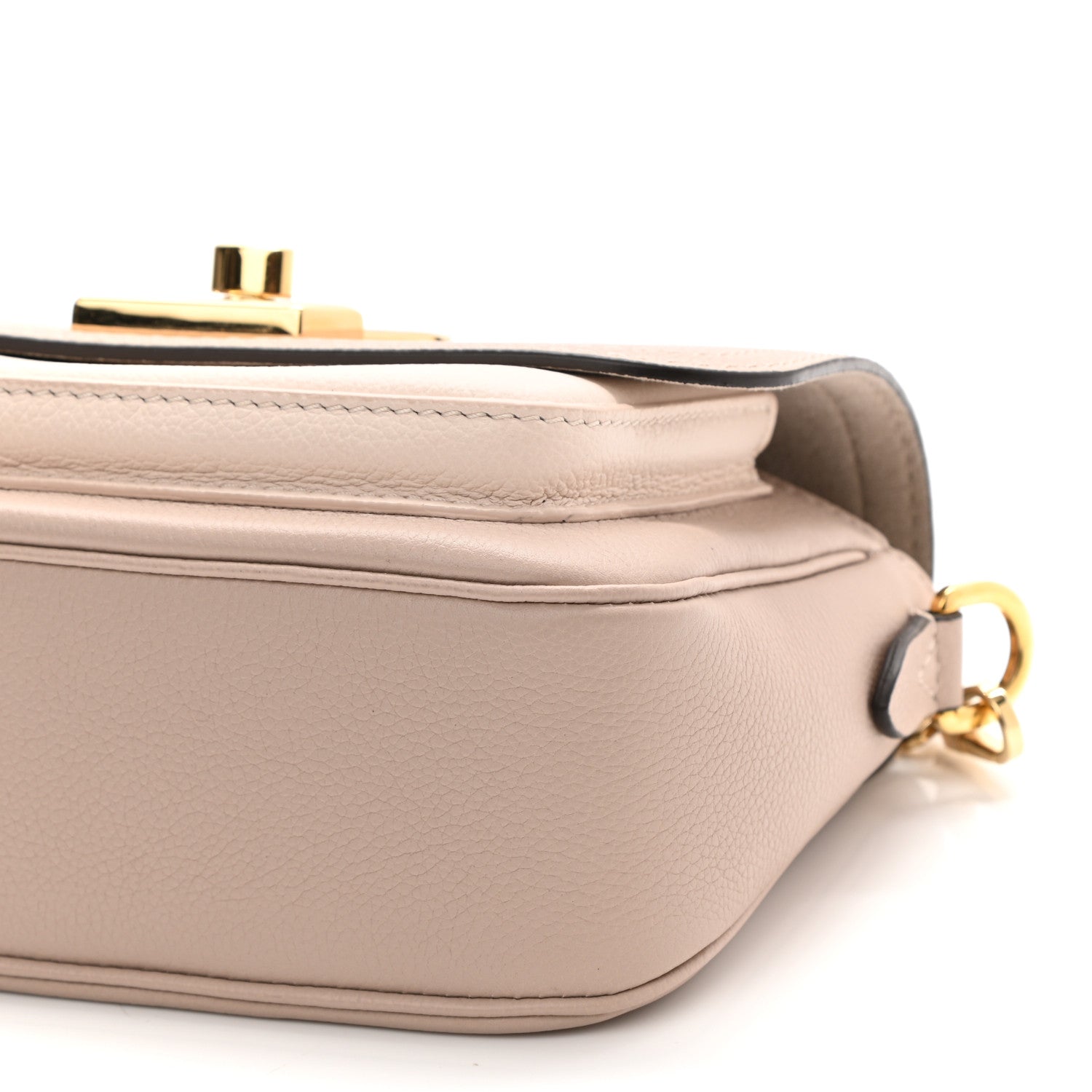 Louis Vuitton Grained Calfskin Lockme Tender Greige 9 of 9
