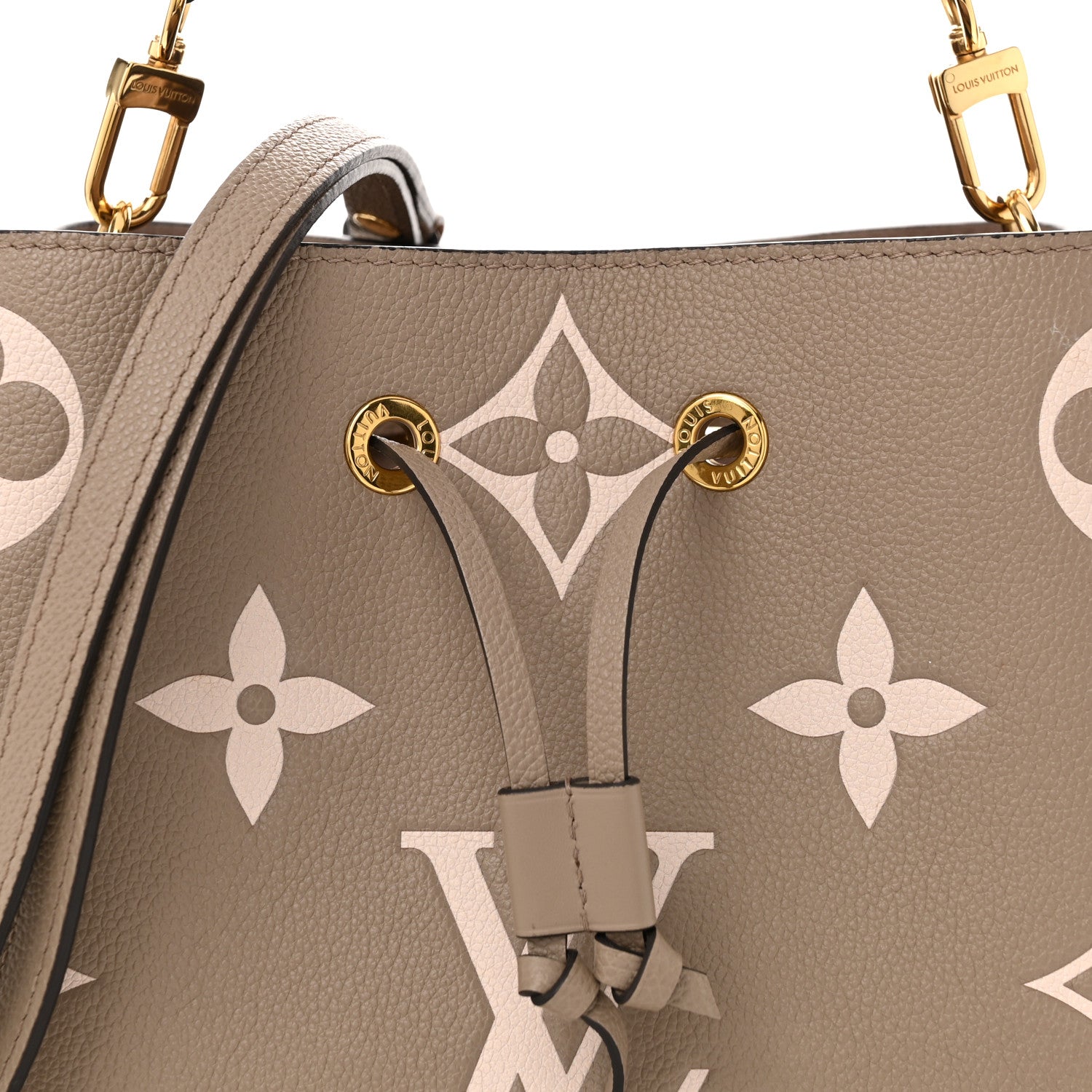 Louis Vuitton Empreinte Monogram Giant Neonoe MM Tourterelle Creme 8 of 10
