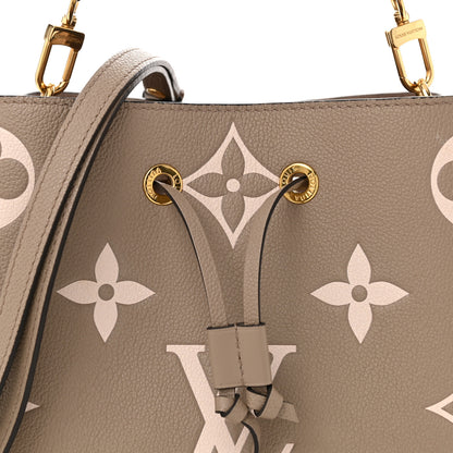 Louis Vuitton Empreinte Monogram Giant Neonoe MM Tourterelle Creme 8 of 10