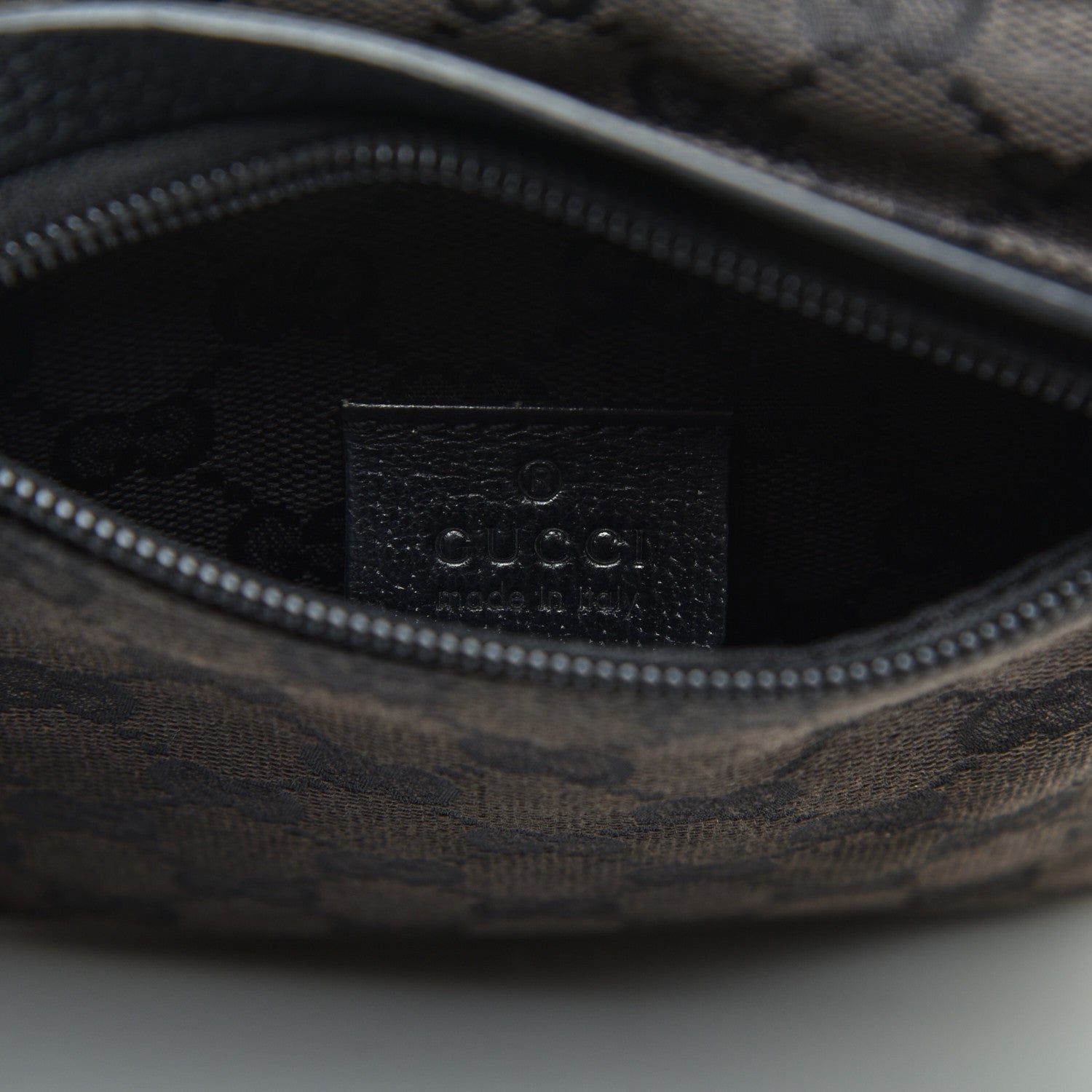 Gucci GG Monogram Double Pocket Belt Bag Black 10 of 12