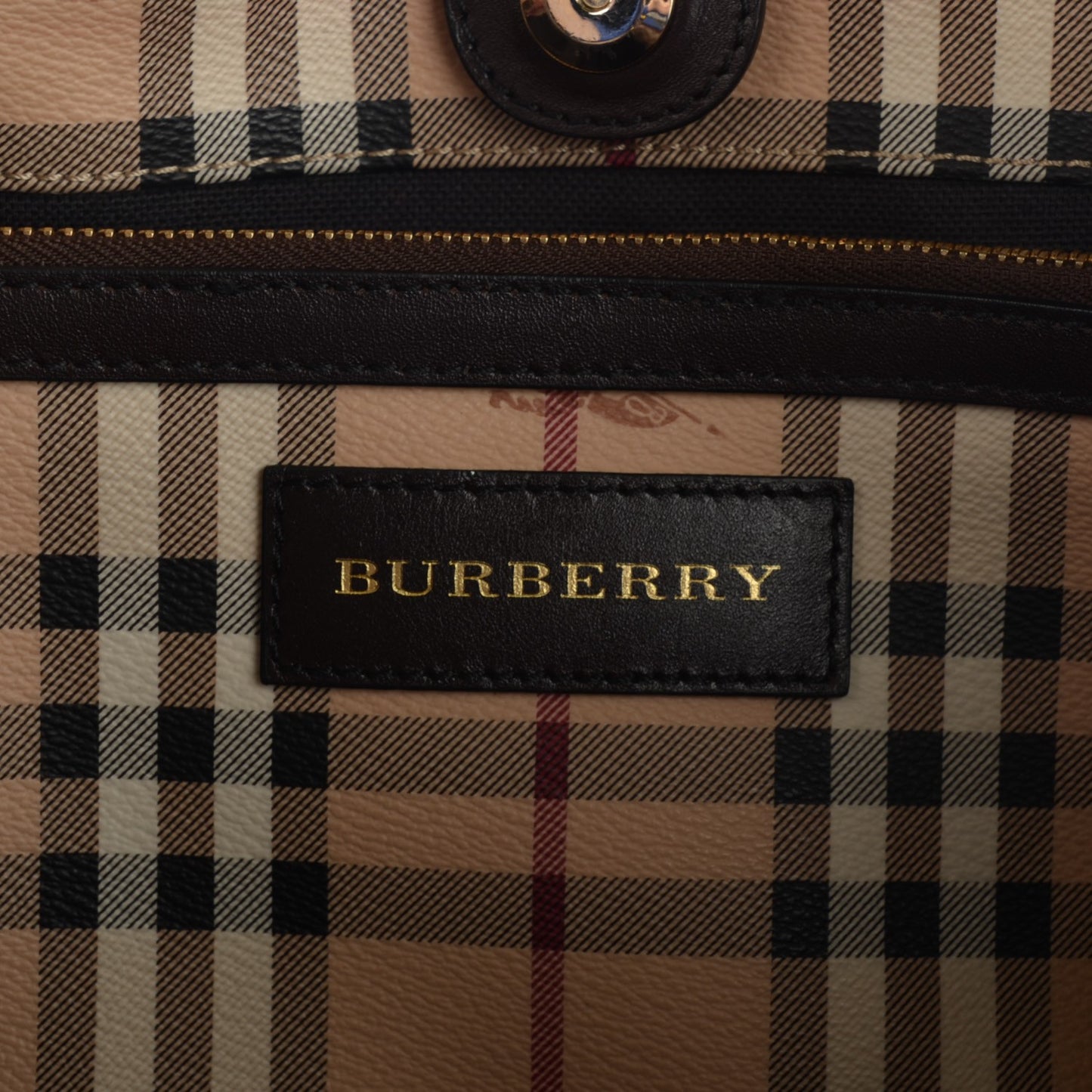 Haymarket Check Small Canterbury Tote Chocolate
