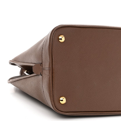Prada Saffiano Lux Medium Open Promenade Tote Cacao 8 of 9