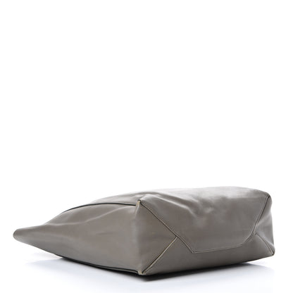 Celine Calfskin Clasp Vertical Cabas Grey 3 of 15