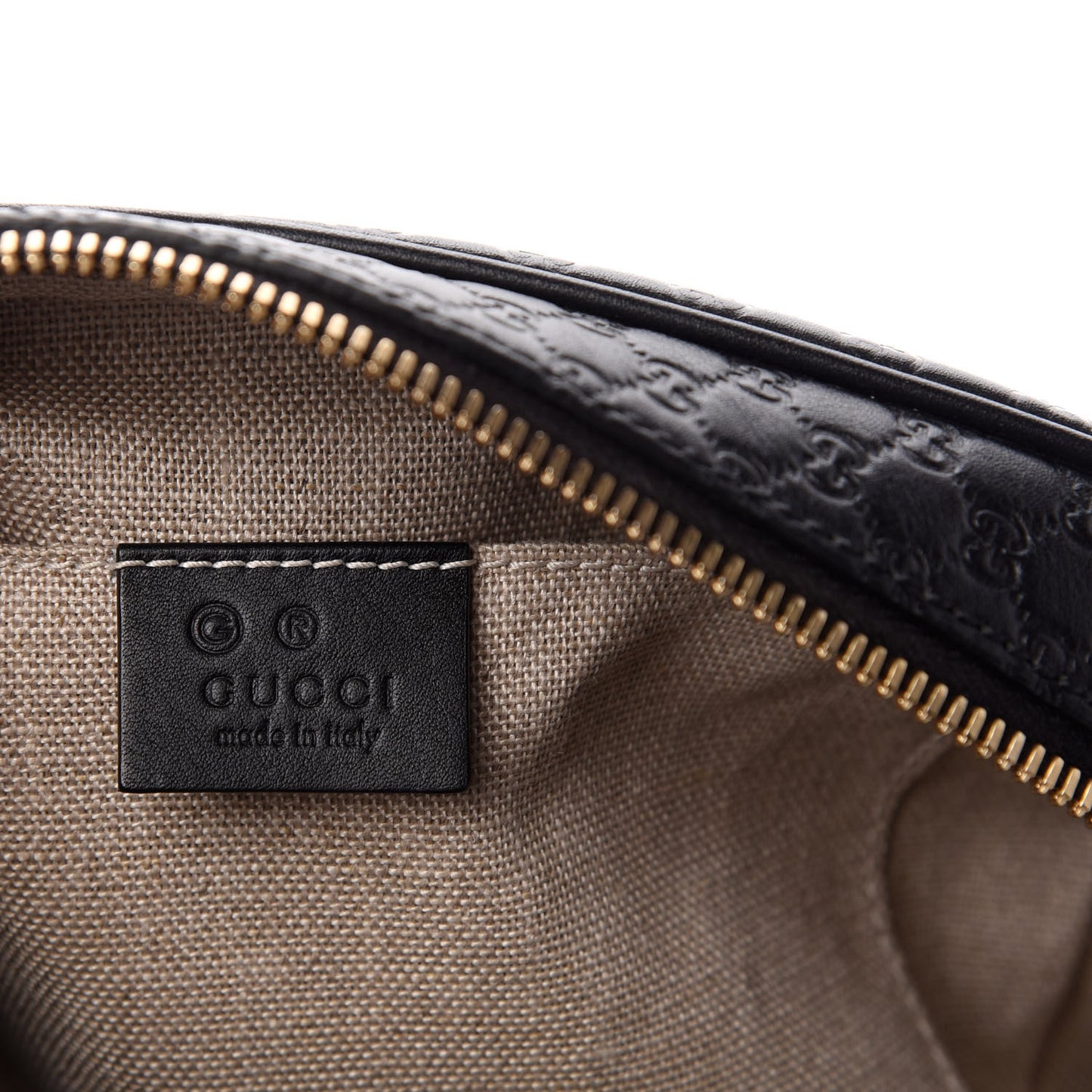 Microguccissima Mini Bree Messenger Bag Black