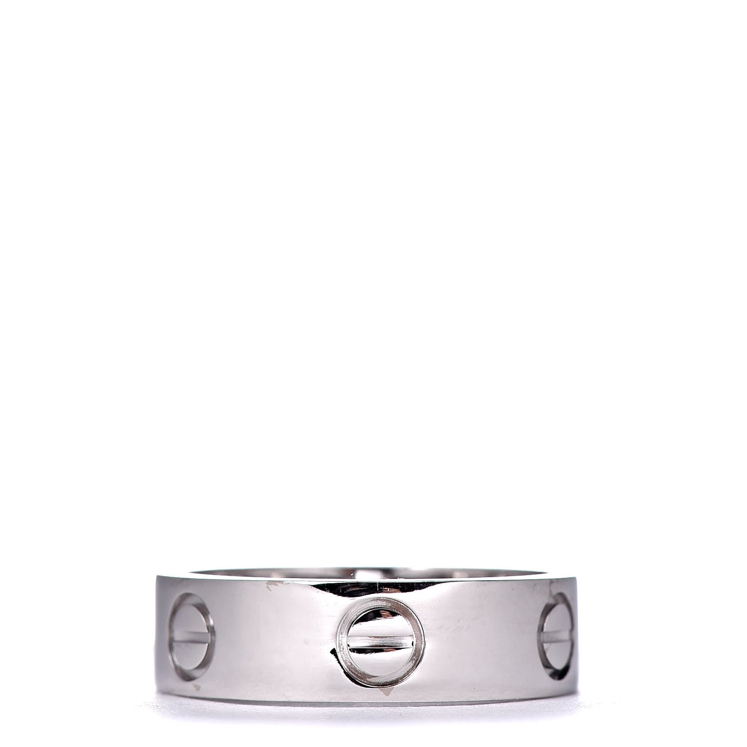 Cartier 18K White Gold 5.5mm LOVE Ring 53 6.25 3 of 4