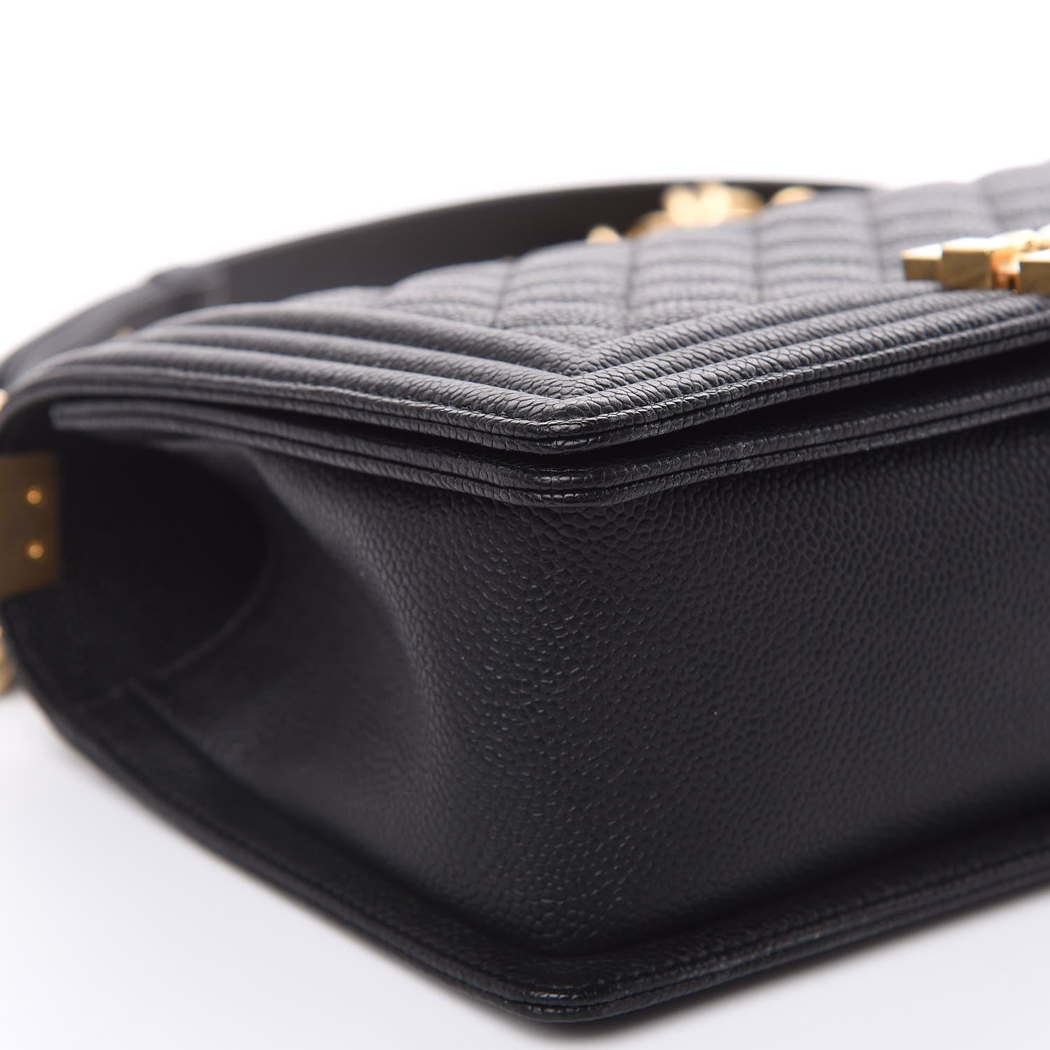 Chanel Caviar Quilted Medium Boy Flap Black 8 of 10