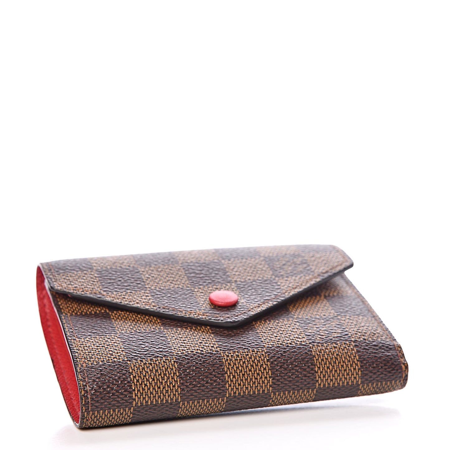 Damier Ebene Victorine Wallet Red