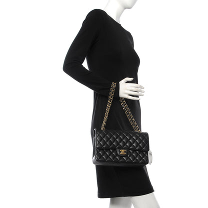 Chanel Caviar Quilted Medium Double Flap Black 3 of 8