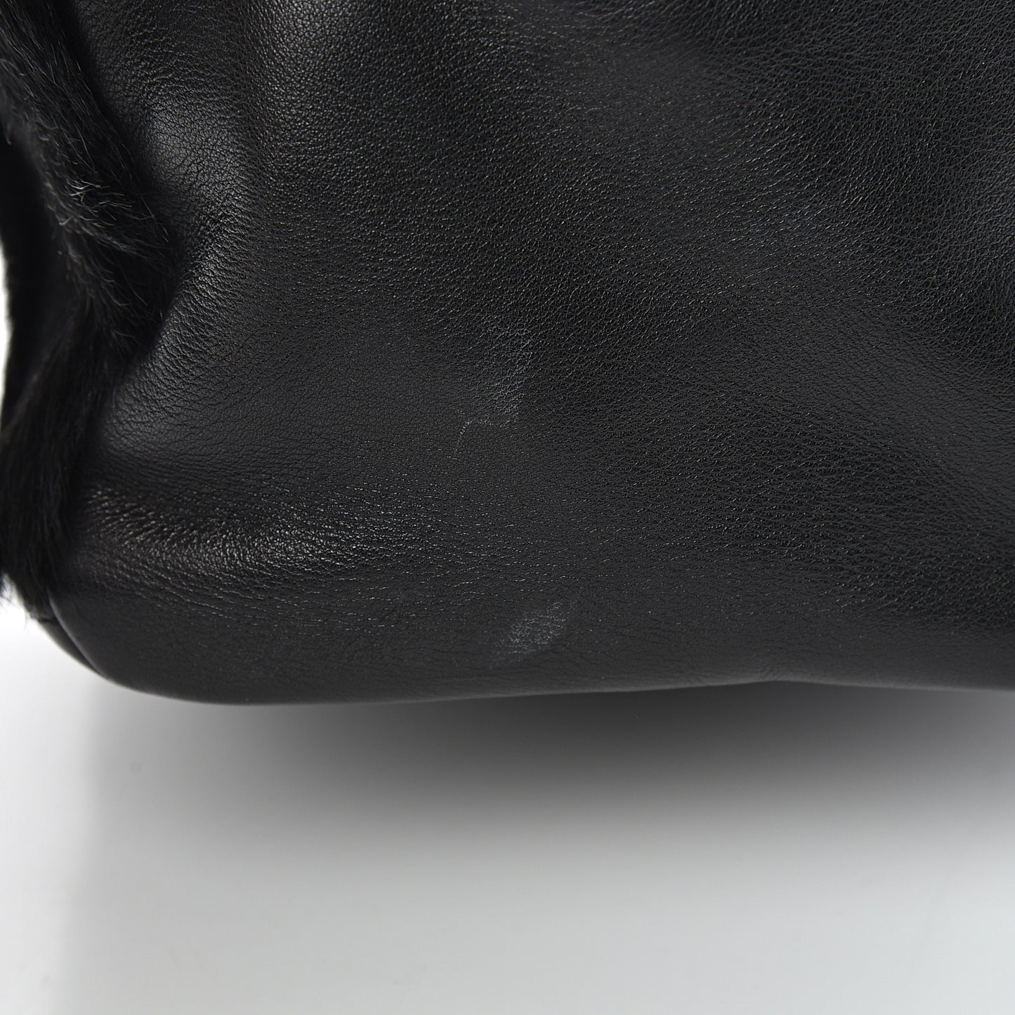 Pony Hair Shoulder Bag Black
