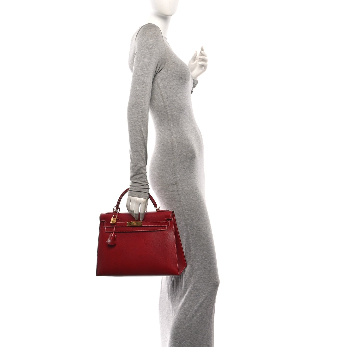 Veau Grain Lisse Kelly Sellier 32 Rouge H