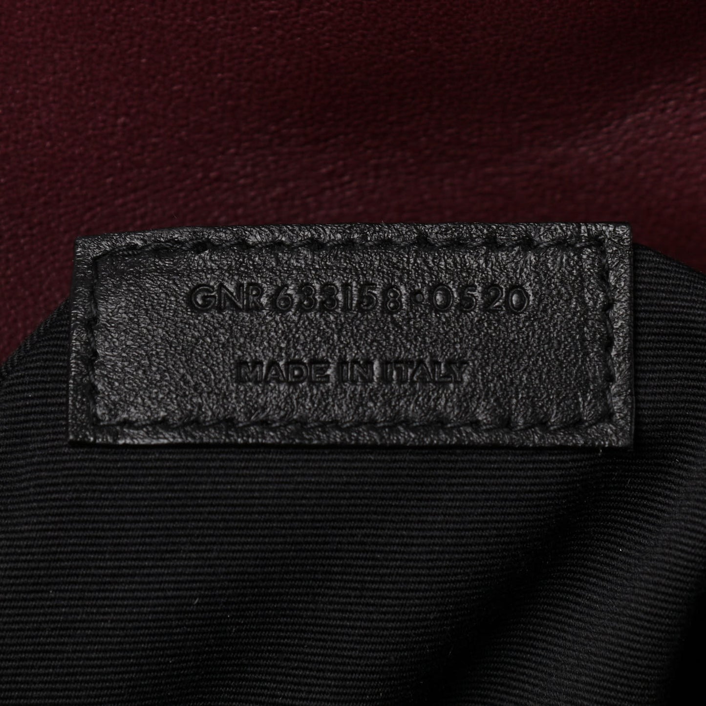 Lambskin Matelasse Monogram Medium Niki Chain Satchel Burgundy