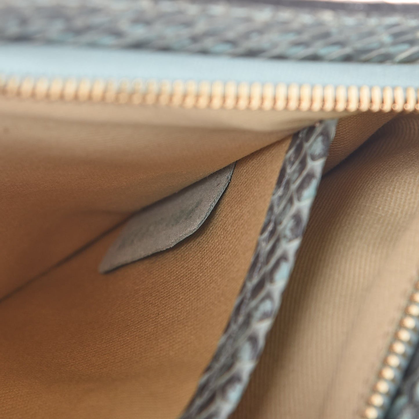 Python Rockstud Clutch Blue