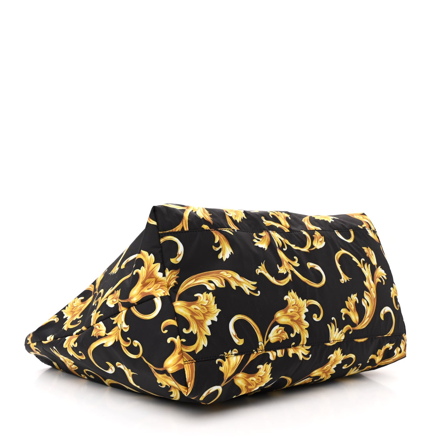 Versace Nylon Baroque Print Tote Black 5 of 12
