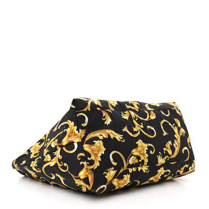 Versace Nylon Baroque Print Tote Black 5 of 12