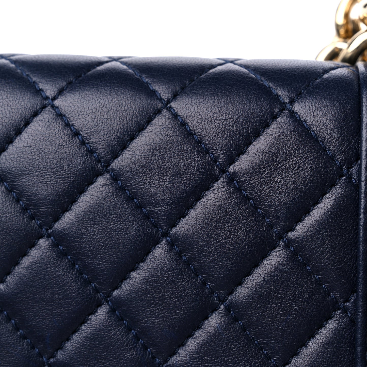 Lambskin Quilted New Medium Boy Flap Dark Blue