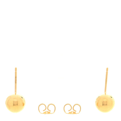 Tiffany 18K Yellow Gold 8mm Hardwear Ball Earrings 3 of 5