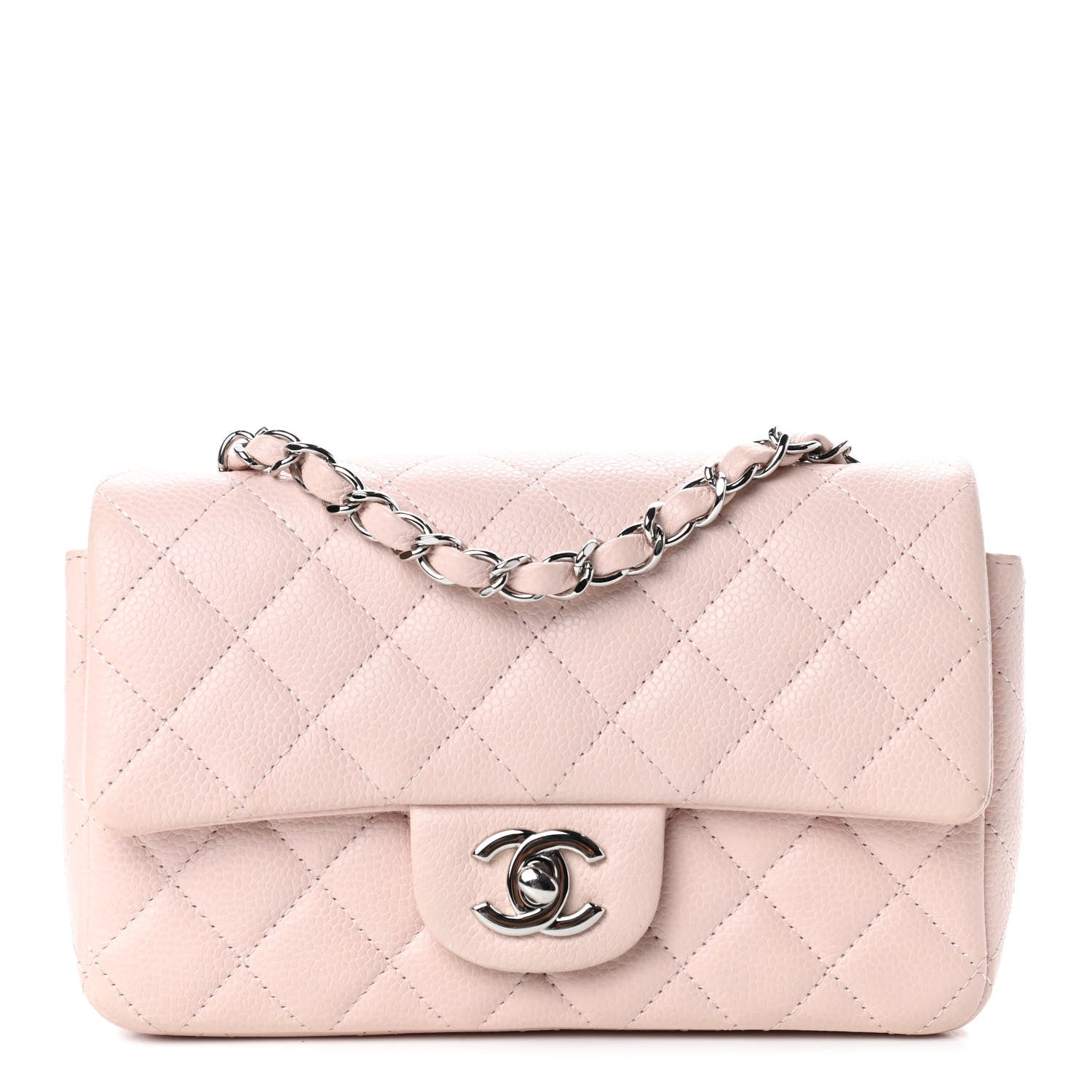 Chanel Caviar Quilted Mini Rectangular Flap Light Pink 1 of 5