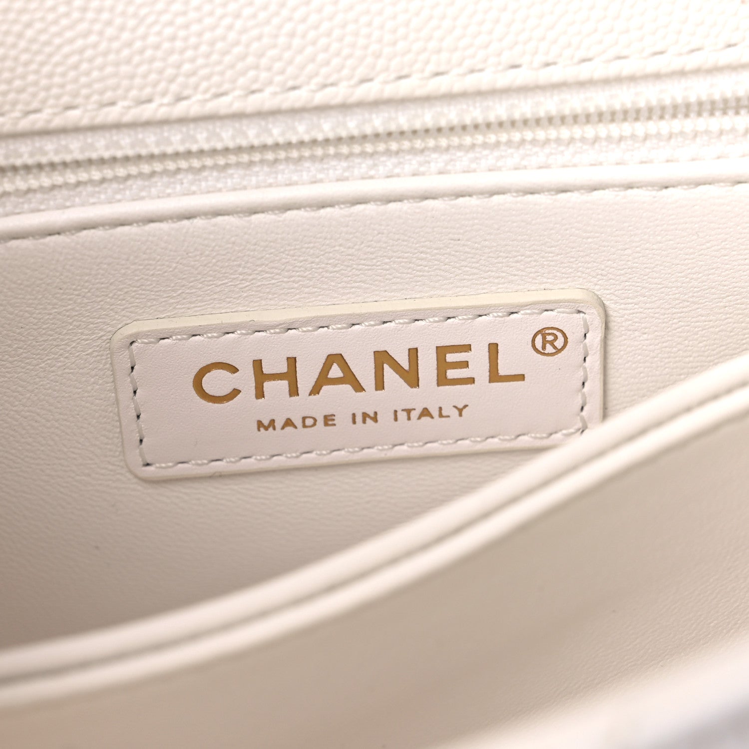 Chanel Caviar Quilted Mini Coco Handle Flap White 6 of 13