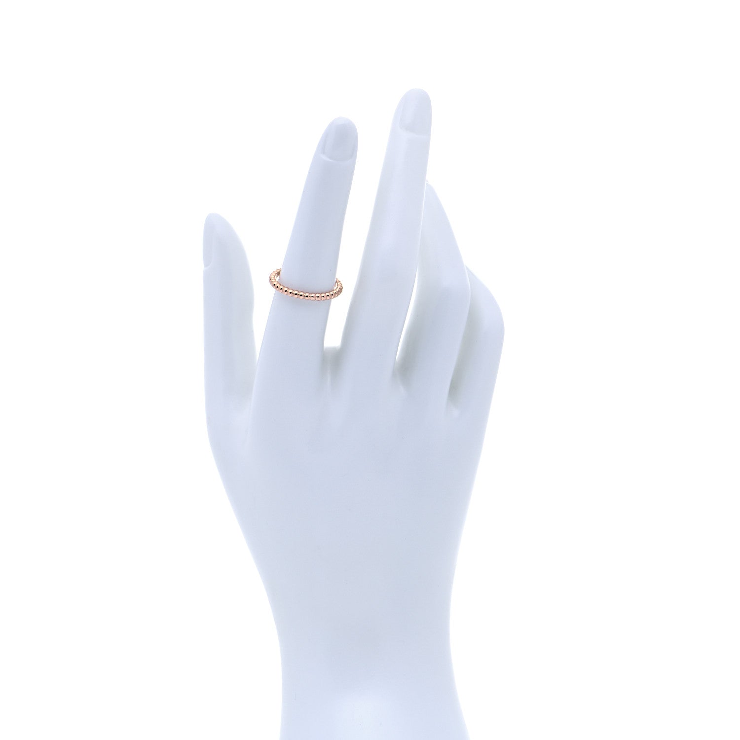 Van Cleef & Arpels 18K Rose Gold Small Perlee Ring 54 7 2 of 6