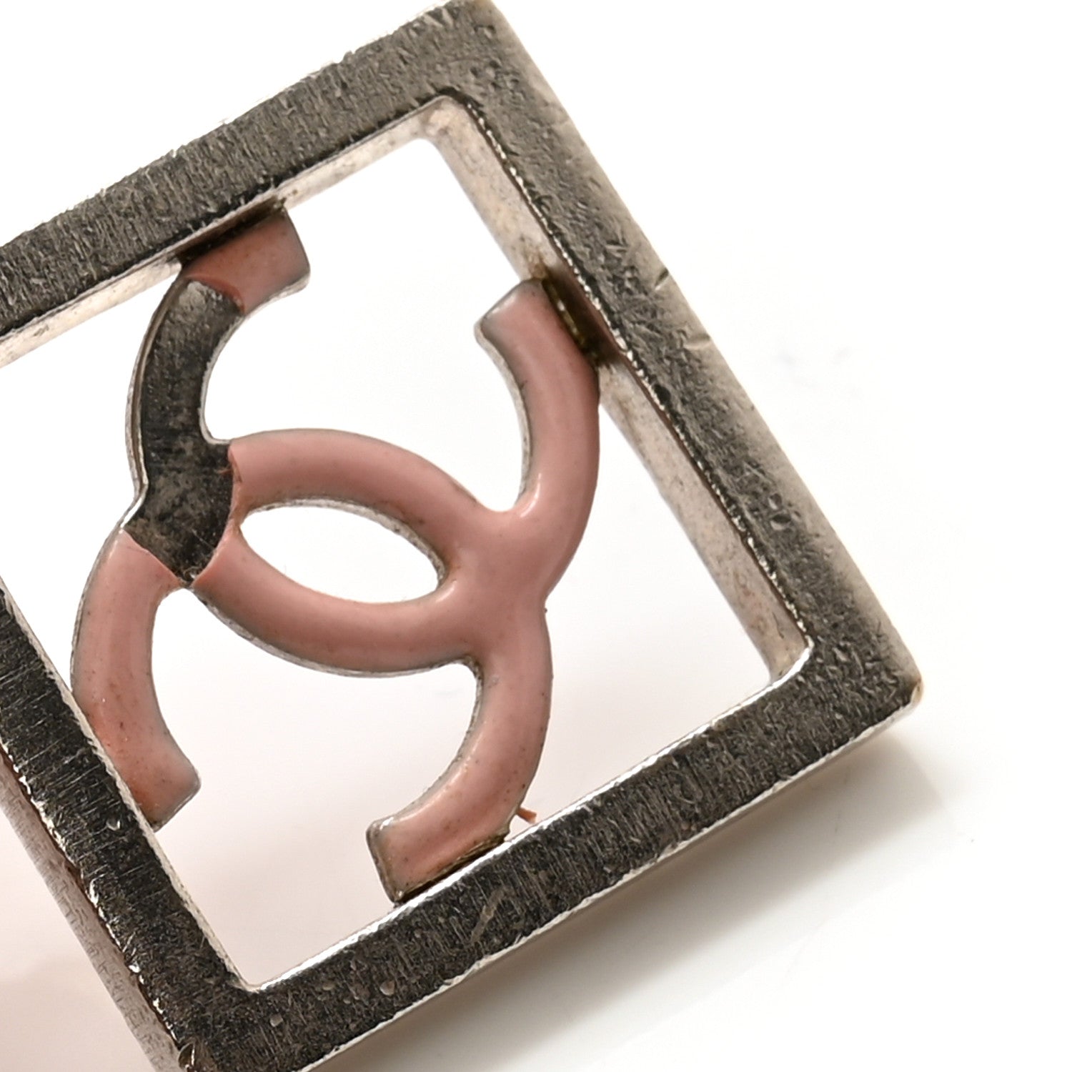 Chanel Enamel Letter CC Chain Belt Silver 4 of 5