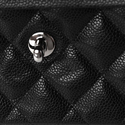 Chanel Caviar Quilted Jumbo Double Flap Black 12 of 15