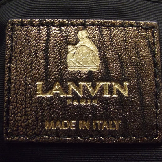 Lanvin Leather Maizeha Large Shoulder Bag Metallic 8 of 9