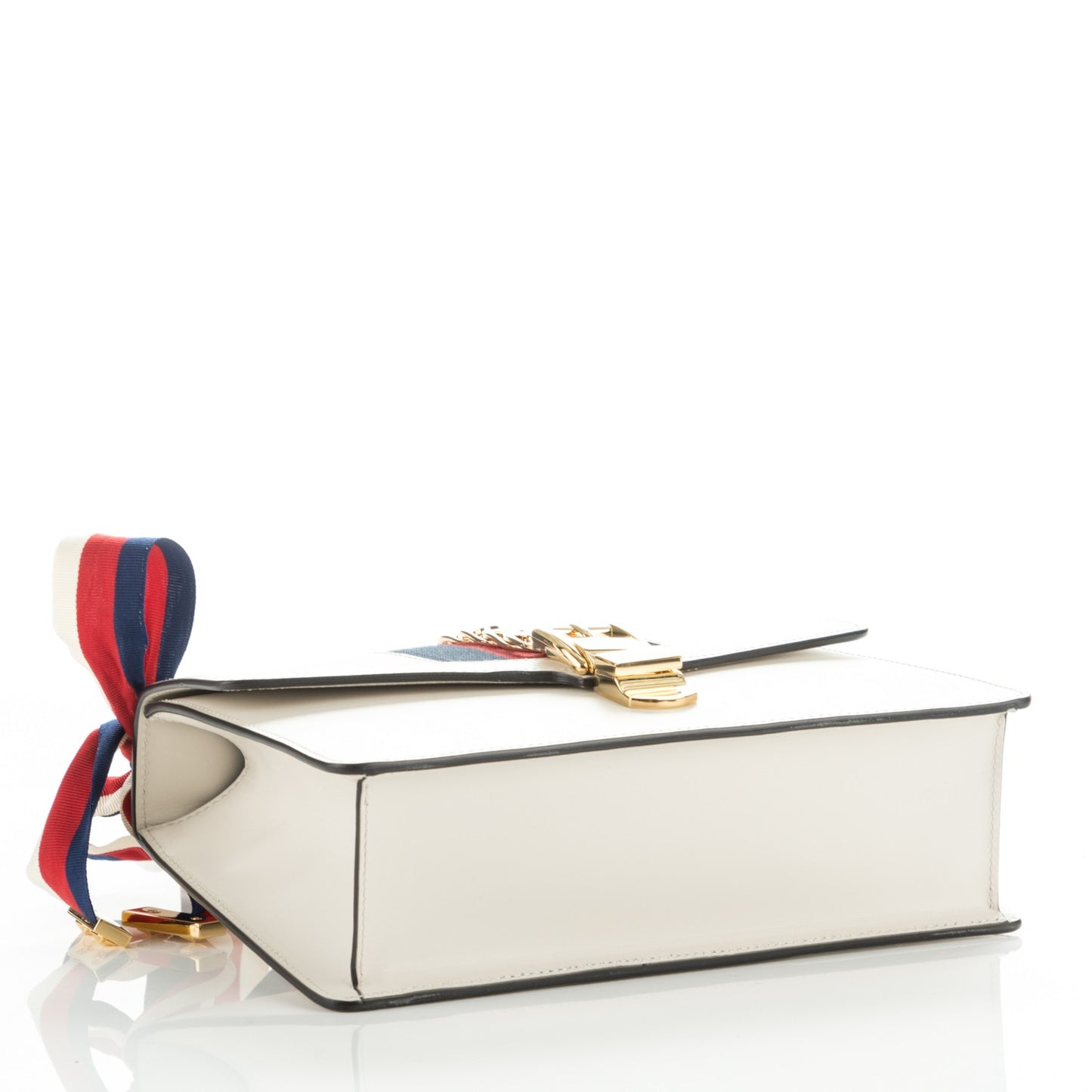 Calfskin Small Sylvie Shoulder Bag Off White