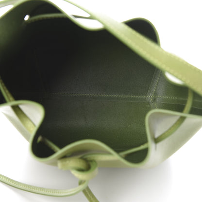 Mansur Gavriel Vegetable Tanned Calfskin Mini Bucket Bag Verde Raw 10 of 22
