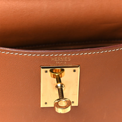 Hermes Swift Kelly Retourne 28 Gold 6 of 13