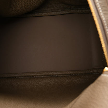 Hermes Taurillon Clemence Lindy 26 Etoupe 5 of 11