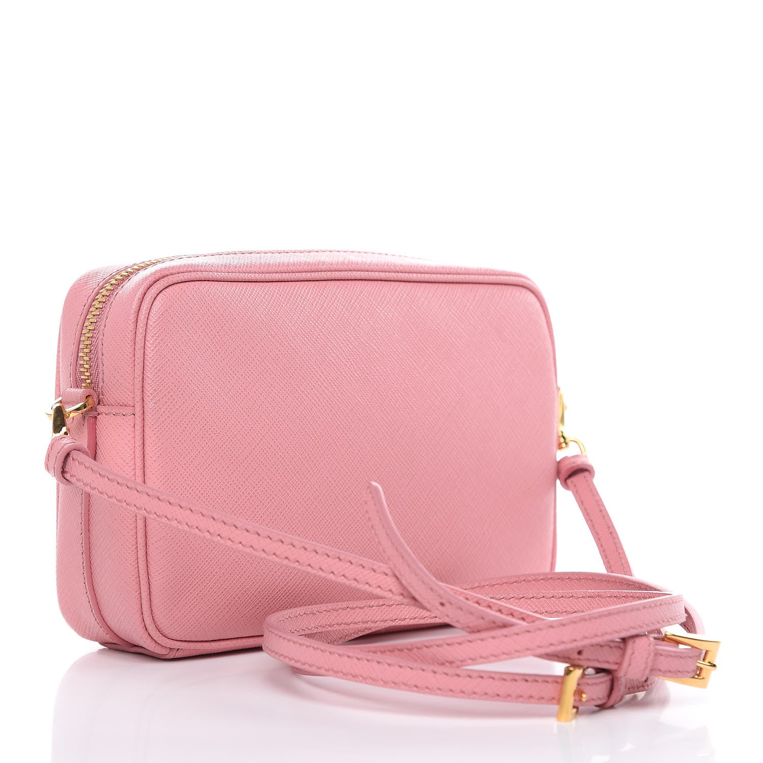 Prada Saffiano Lux Small Camera Crossbody Bag Petalo 3 of 8