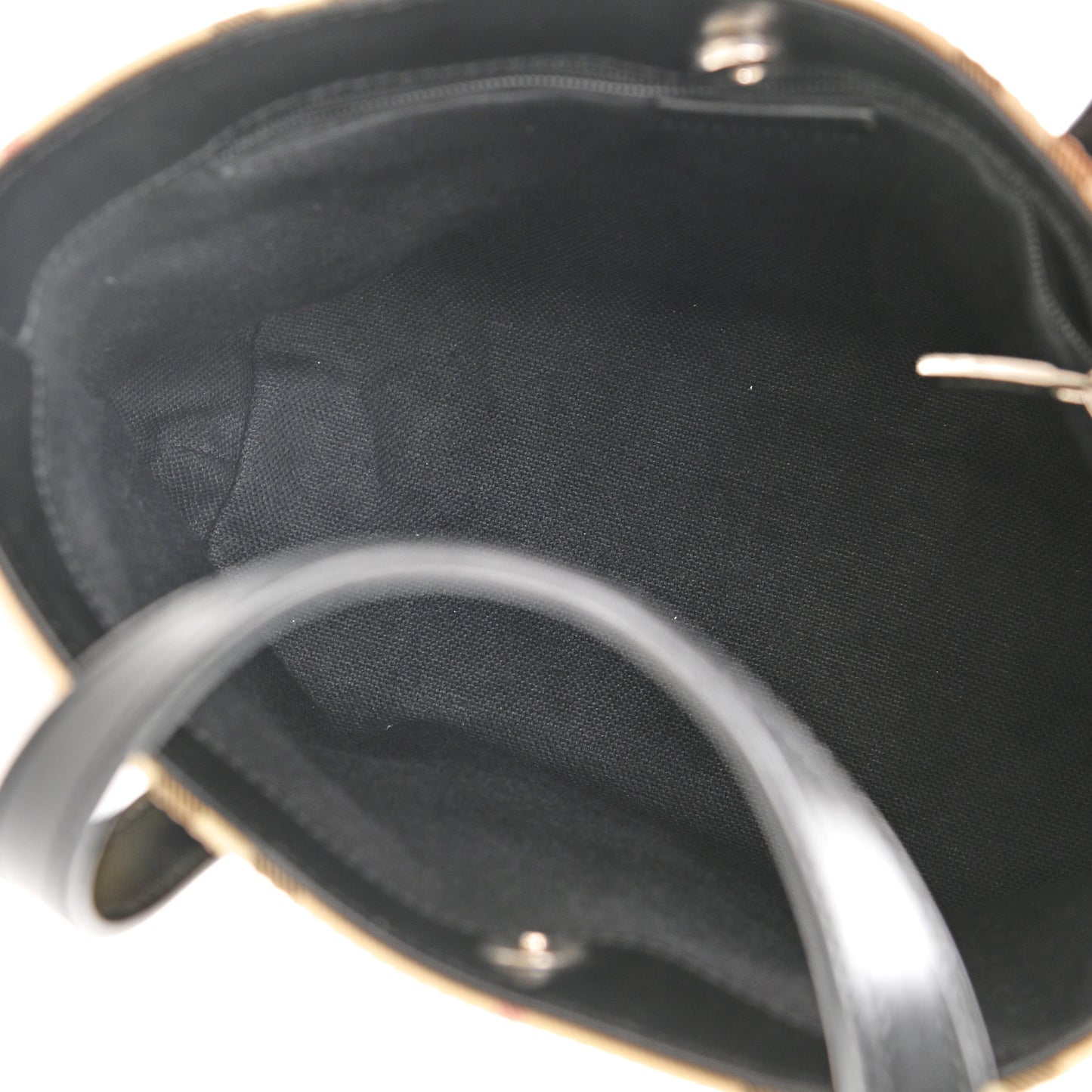House Check Tote Black