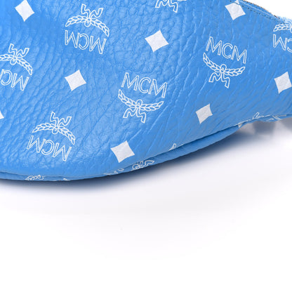 MCM Visetos Medium Fursten Belt Bag Blue 9 of 11