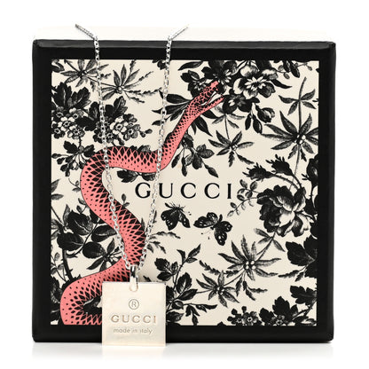 Gucci Sterling Silver Trademark Logo Square Pendant Necklace 5 of 5