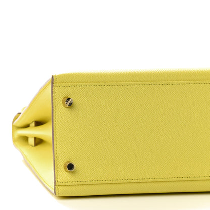 Hermes Epsom Kelly Sellier 32 Lime 8 of 9