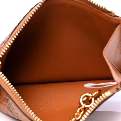 MCM Visetos Key Pouch Cognac 3 of 5