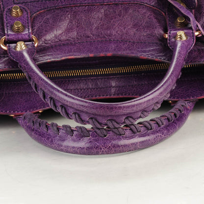 Balenciaga Agneau Giant 12 Rose Gold Hardware City Dark Violet 11 of 12